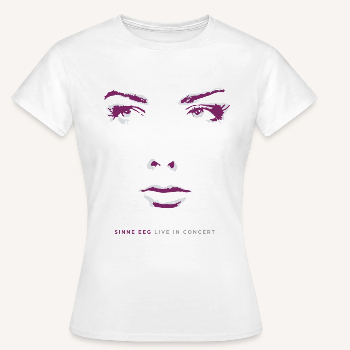Sinne Eeg Live in Concert T-shirt, purple motif
